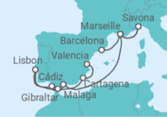 Italy, Spain & Portugal Cruise itinerary  - Costa Cruises