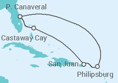 Sint Maarten Cruise itinerary  - Disney Cruise Line