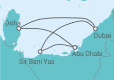 United Arab Emirates, Qatar Cruise itinerary  - MSC Cruises