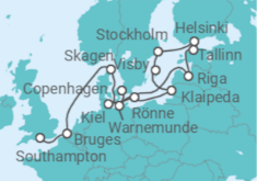 Southampton to Copenhagen Cruise itinerary  - Royal Caribbean
