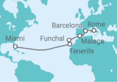 From Rome to Miami Cruise itinerary  - Virgin Voyages