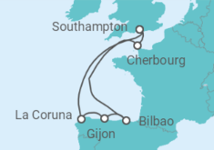 Spain, France Cruise itinerary  - Cunard