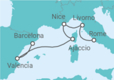 Italy, France, Spain Cruise itinerary  - Cunard