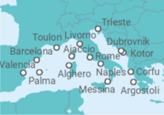 Civitavecchia (Rome) to Trieste (Italy) Cruise itinerary  - Cunard