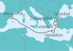 Greece, Turkey Cruise itinerary  - Cunard