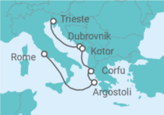 Croatia, Montenegro, Greece Cruise itinerary  - Cunard