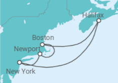 US, Canada Cruise itinerary  - Cunard