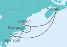 US, Canada Cruise itinerary  - Cunard