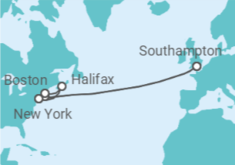 US, Canada Cruise itinerary  - Cunard