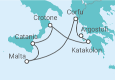 Malta, Italy, Greece Cruise itinerary  - AIDA
