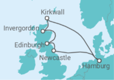 United Kingdom Cruise itinerary  - AIDA