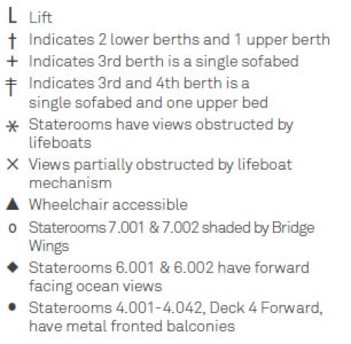 Deck plan of  Queen Elizabeth