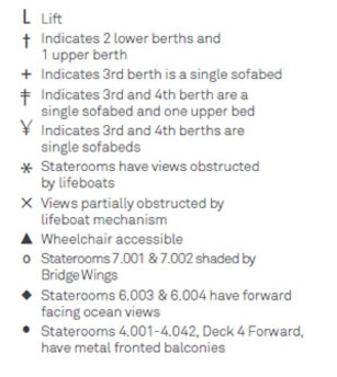 Deck plan of  Queen Victoria