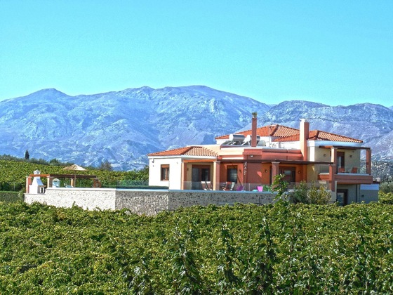 Gallery - Cretan Vineyard Hill Villa Private Pool, Panoramic View, Beautiful Vineyard