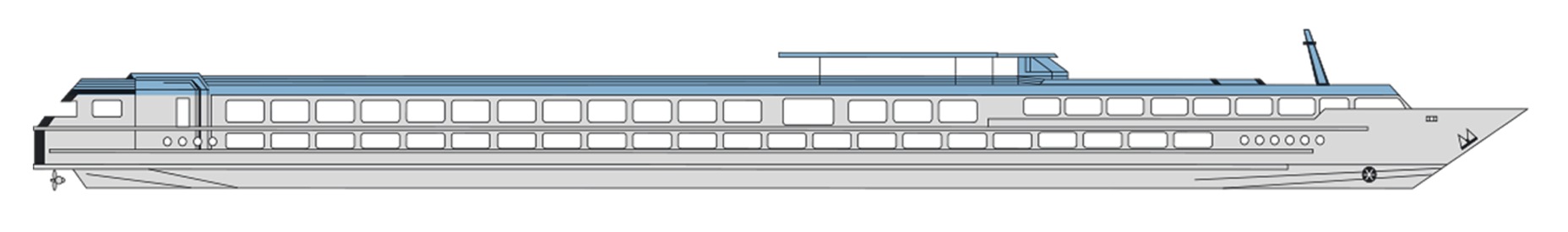 Deck plan of  MS Elbe Princesse II