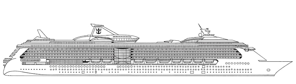 Deck plan of  Brilliance of the Seas