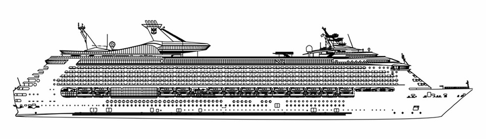 Deck plan of  Adventure of the Seas