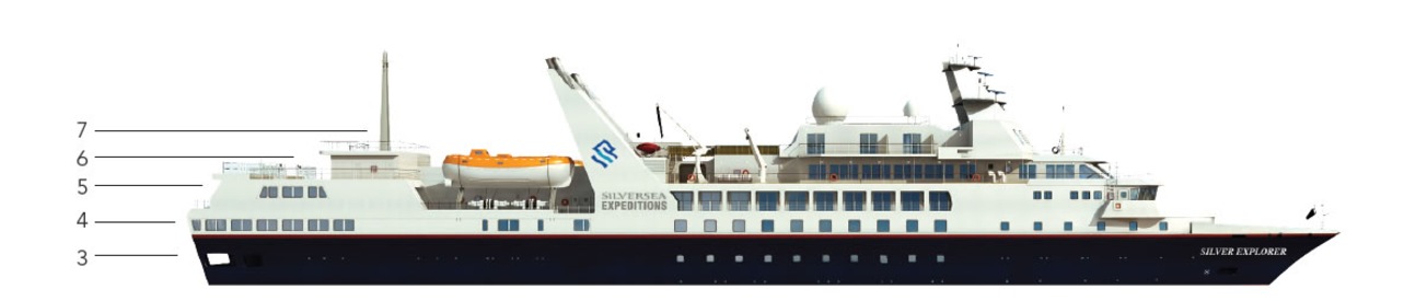 Deck plan of  Silver Explorer