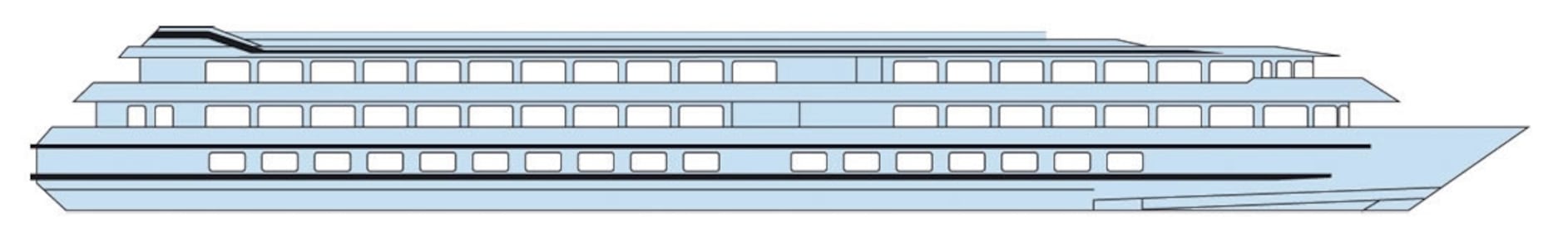 Deck plan of  MS Beethoven