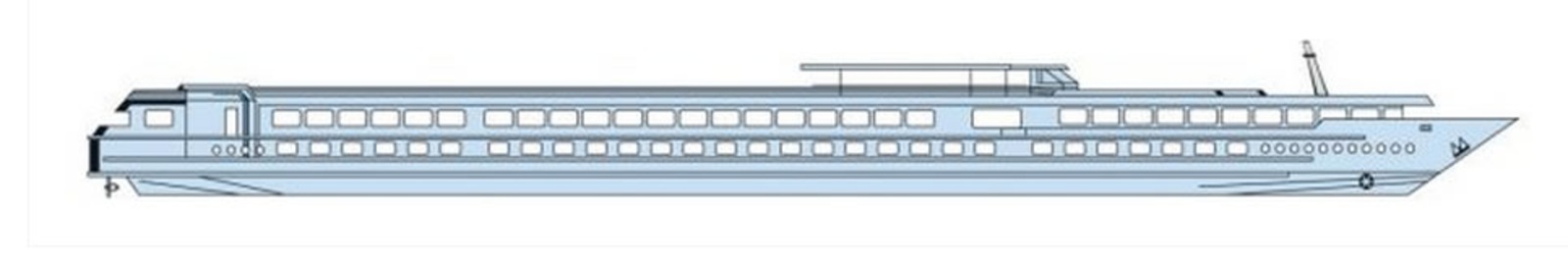 Deck plan of  MS Modigliani
