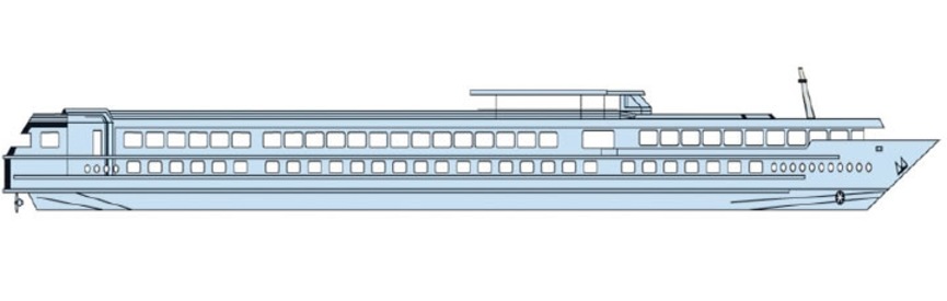 Deck plan of  MS France