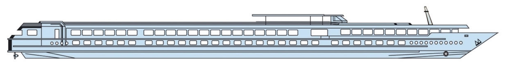 Deck plan of  MS Léonard de Vinci