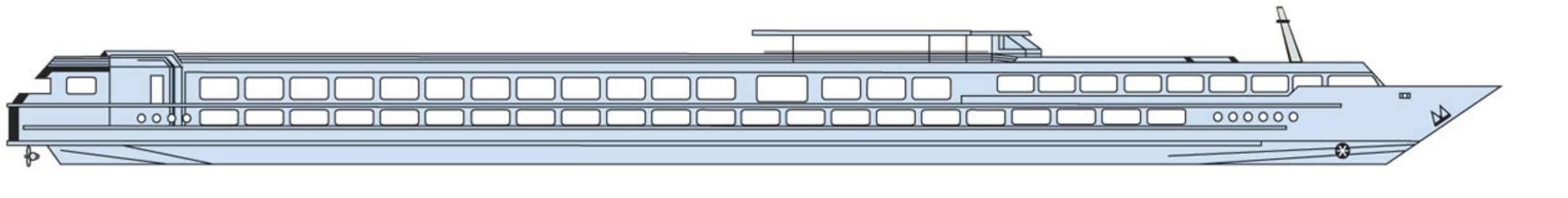 Deck plan of  MS Loire Princesse