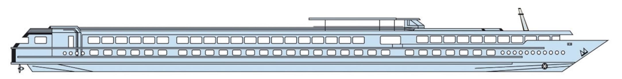 Deck plan of  MS Rhone Princess