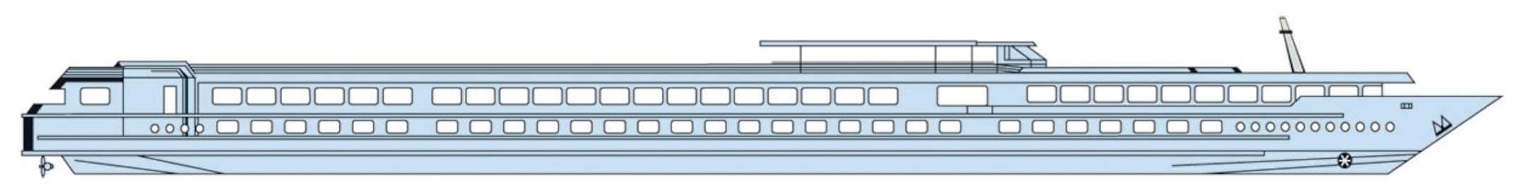 Deck plan of  MS Van Gogh
