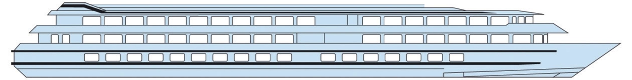 Deck plan of  MS Vivaldi
