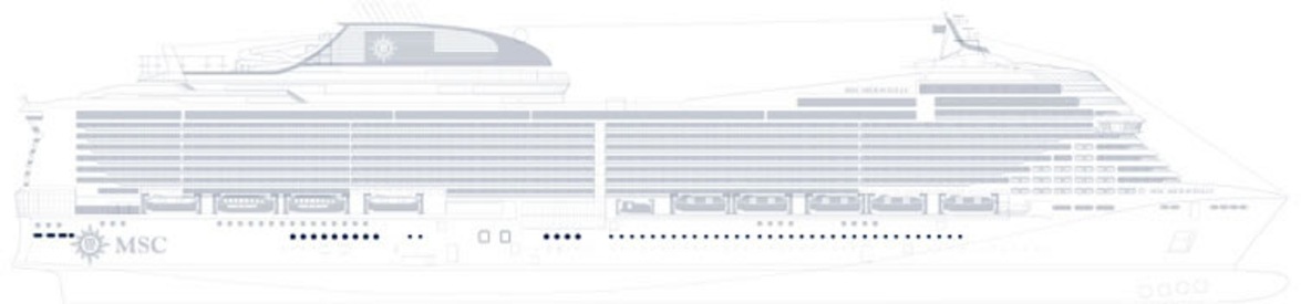 Deck plan of  MSC Bellissima