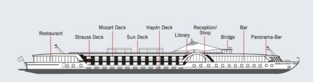 Deck plan of  Crystal Bach