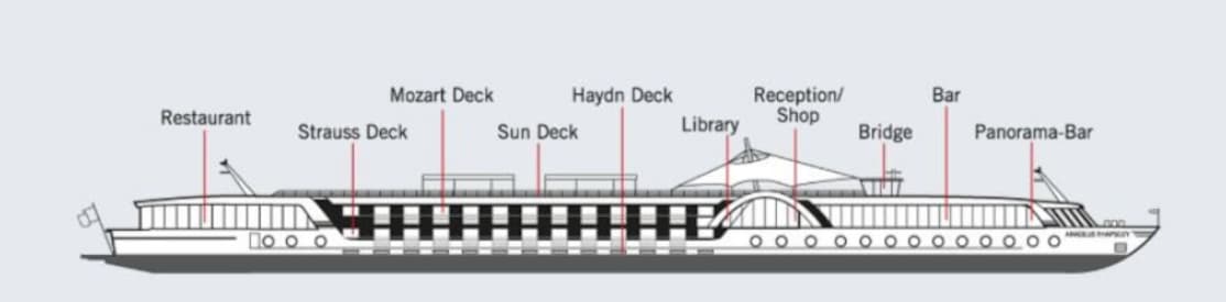 Deck plan of  Crystal Debussy