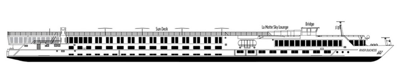 Deck plan of  River Duchess
