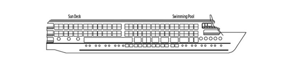 Deck plan of  River Tosca