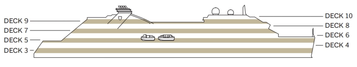 Deck plan of  Seabourn Venture