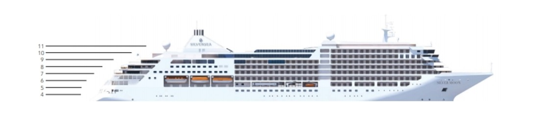 Deck plan of  Silver Moon