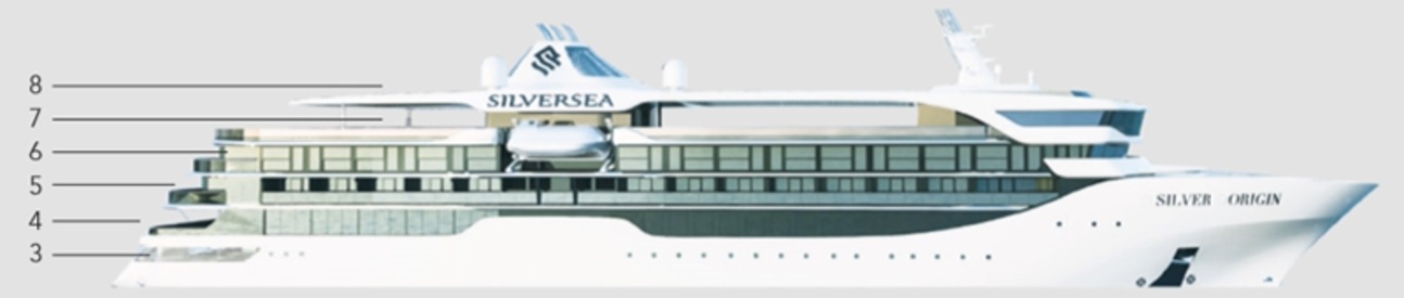 Deck plan of  Silver Origin