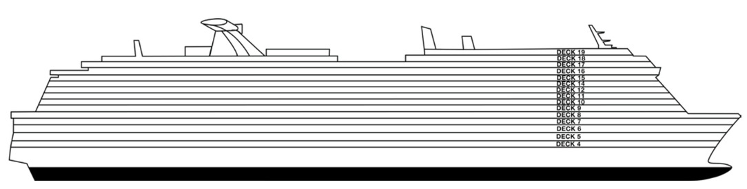 Deck plan of  Carnival Celebration