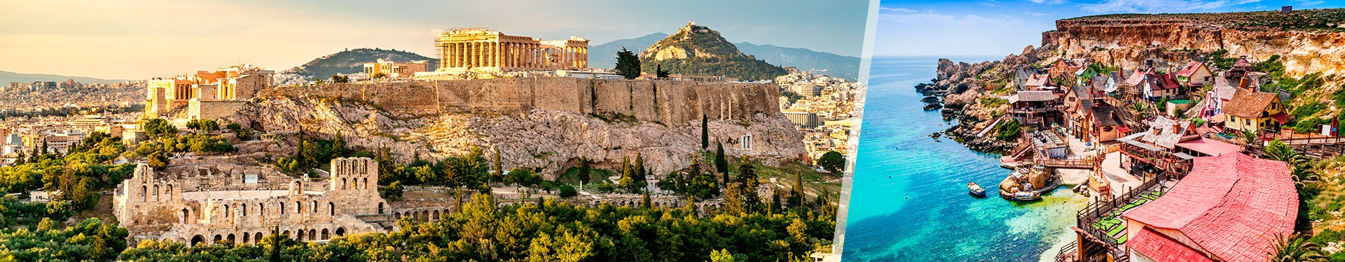 Athens and Malta with rental car