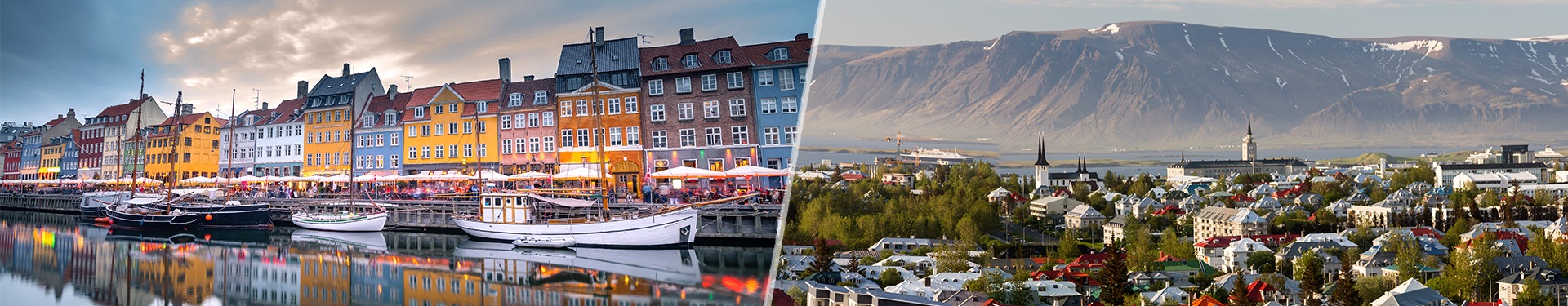 Copenhagen and Reykjavik