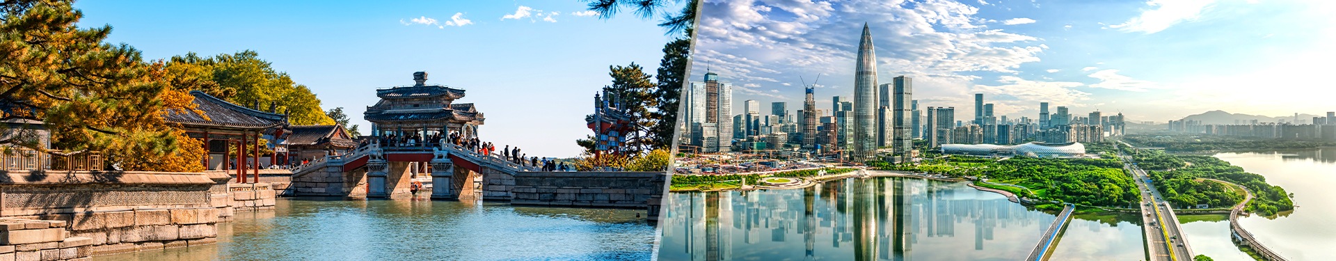 Beijing, Shenzhen and Shanghai