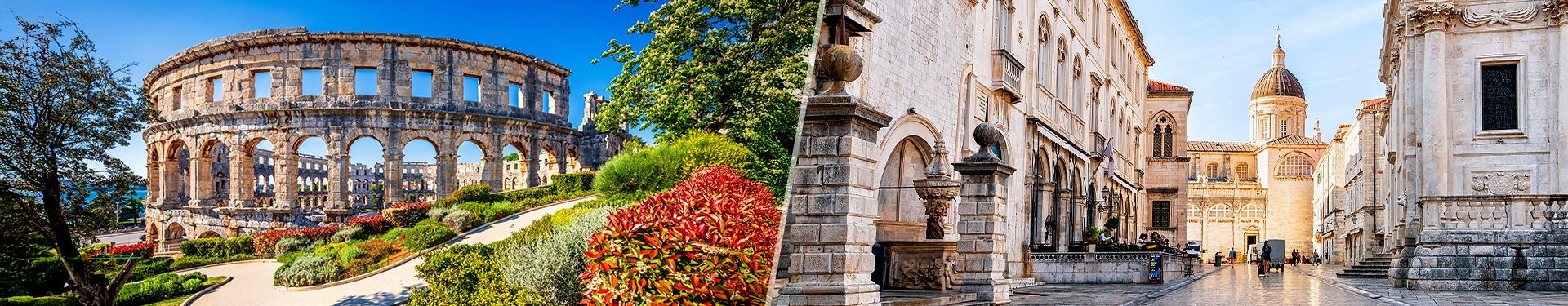 Pula, Zagreb and Dubrovnik