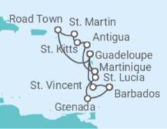 Caribbean Fly-Cruise Cruise itinerary  - MSC Cruises