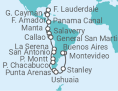 Fort Lauderdale (Florida) to Buenos Aires Cruise itinerary  - Holland America Line