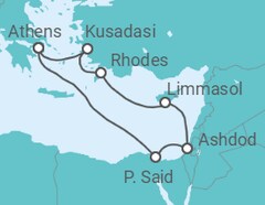 Israel, Cyprus, Greece, Turkey Cruise itinerary  - Celestyal Cruises