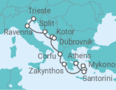 Greece, Croatia, Montenegro, Italy Cruise itinerary  - Norwegian Cruise Line