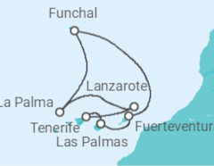All Incl. Canaries Cruise +Hotel in Tenerife +Flights Cruise itinerary  - MSC Cruises