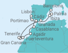 Barcelona to Lisbon Cruise itinerary  - Norwegian Cruise Line