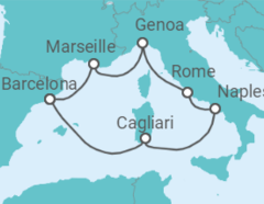 Sardinia, Naples & Rome Cruise itinerary  - Costa Cruises
